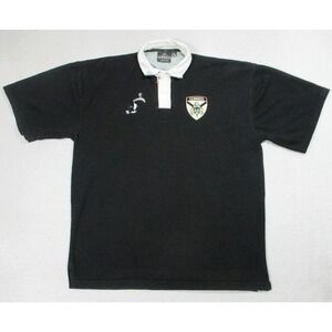 Guinness Rugby Polo Shirt Mens 2XL Black Shamrock Crest Toucan Ireland